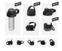 Bouteille isotherme en acier inoxydable 500-1000 ml, gourde classique sous vide avec bouchon sport pour eau, thé, café, jus, boissons chaudes ou froides