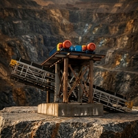 Concasseur à double rouleaux TIANKE sur mesure, capacité 1000t/h, moteur AC pour l'extraction de lignite et de charbon sous-bitumineux