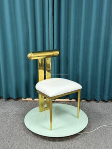 Wholesale Price Banquet Hall Furniture Stainless Steel Wedding Events Gold <b>Chairs</b> Decoration Party <b>Chair</b> - Product Image 4