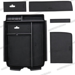 Placa de reposabrazos de coche ABS, caja de almacenamiento de consola central para Volkswagen teramont <span class=keywords><strong>VW</strong></span> Atlas 2017 2018 2019 2020, funda organizadora deportiva cruzada - Product Image 3