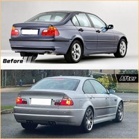 Kit de Conversión de Parachoques Delanteros y Traseros Estilo M3 para BMW Serie 3 E46 1998-2004, con Rejilla y Faldones Laterales
