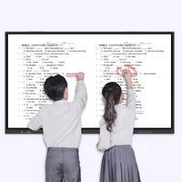 65 pouces 4K écran tactile LCD panneau interactif Portable tableau blanc pour enfants Smart Interact tableau d'affichage