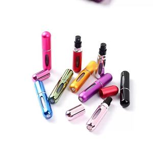 Atomizador en aerosol de aluminio de cabeza redonda económico y recargable de 5ml, botella de probador de Perfume de vidrio para llenado de Perfume - Product Image 2