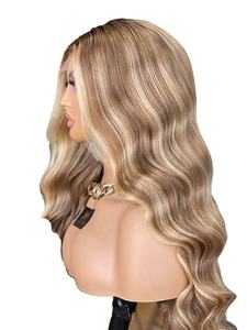 วิกผมมนุษย์ยาววิกผมสีบลอนด์ใสสำหรับผู้หญิงผิวขาว - Product Image 4