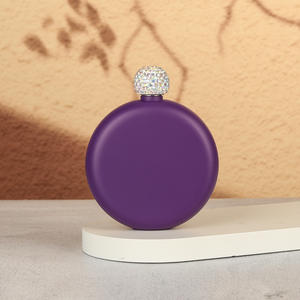 Toptan 5oz Yuvarlak Cep Matarası Paslanmaz Çelik 304 Tek Duvarlı Flagon Şarap Kabı <span class=keywords><strong>Mini</strong></span> Matarası Elmas Kapaklı - Product Image 6