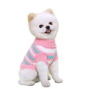 2023 New Design Dog Knitted Sweater Colorful Pet Autumn and Winter Clothes for Warm and Decorating Clothing