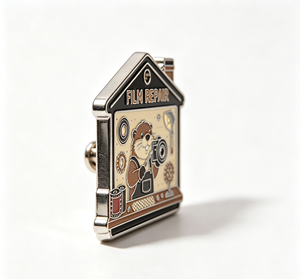 Enamel Film Repair Brooch Cartoon Animal <b>Pin</b> Metal Lapel <b>Badge</b> for Clothing Gift - Product Image 4