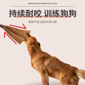 Jouet interactif pour chiot en cuir de vache résistant aux déchirures, tissu à mâcher pour l'entraînement des chiens de travail, jouet à mâcher en peau de lapin - Product Image 4