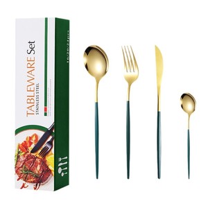 Stainless Steel Western Tableware Set 24 Pieces Steak Knife Fork Spoon Dessert Cutlery Dishwasher Safe <b>Gift</b> <b>Box</b> - Product Image 3