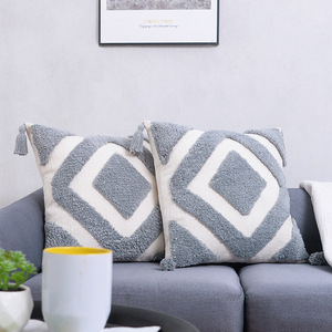 Taie d'oreiller bohème en peluche groupée <span class=keywords><strong>coussin</strong></span> canapé salon housse de <span class=keywords><strong>coussin</strong></span> taie d'oreiller personnalisée pour salon chambre canapé - Product Image 3