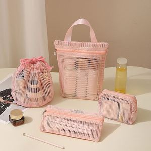 New Mesh Wash Bag Portable Travel <b>Makeup</b> Bag Mesh Cosmetic Bag for Toiletry <b>Case</b> - Product Image 2