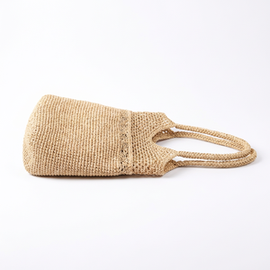 Bolso Tote de Rafia Ecológico Hecho a Mano para Mujer, Color Sólido, Estilo Dama, para Playa, Viajes y Compras, con Logotipo Personalizado - Product Image 2