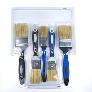 Pinceau industriel haut <span class=keywords><strong>de</strong></span> gamme PMS pour bricolage, avec manche en plastique épaissi à poils raides, personnalisable OEM - Product Image 2