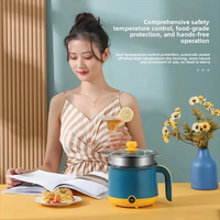Casserole électrique multifonctionnelle 110V, mini-casserole portable pour dortoir d'étudiant et maison, pot à nouilles et à frire
