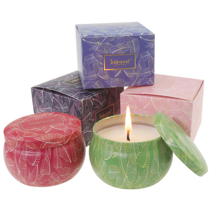 เทียนหอมถั่วเหลืองหรูหรา ราคาโรงงานถูก รับผลิตตามสั่ง เทียนหอมในกระป๋อง กลิ่นหอมบำบัด เทียนวีแกน เทียนสำหรับเดินทาง - Product Image 6