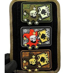 Patch Tattico Joker Skull Death Card Spades |   Tessuto 3D in PVC Resistente all'Acqua, Ecologico, su Misura per Bracciali e Zaini - Product Image 4