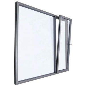 アメリカ製 セキュリティ・省エネ・防音・開閉式・蚊帳付き・グリッド付き・大型ガラス・アルミ製窓扉（住宅用） - Product Image 2