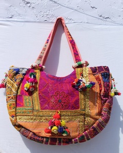 High Quality Artisanal Indian <b>Patchwork</b> Mid-Century Banjara <b>Bags</b> Ethnic Hand Embroidered Two Straps for Great Price - Product Image 1