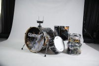 Batterie de percussions professionnelle 5 pièces Glamour en bois de peuplier, coffret couleur, instrument de musique de haute qualité pour musique pop