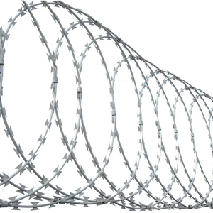 Protezione di sicurezza per sottostazioni elettriche e strutture chiave: Filo spinato antifurto per pareti esterne anticorrosione - Product Image 1