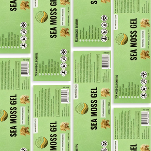 Etiqueta personalizada para alimentos orgánicos congelados, adhesivo impermeable de papel cobrizo para empaques de suplementos dietéticos - Product Image 6