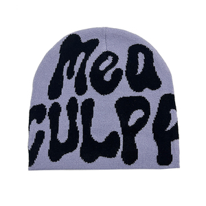 Gorro Y2k <span class=keywords><strong>para</strong></span> mujer, gorro de punto de invierno, gorro de calavera holgado <span class=keywords><strong>para</strong></span> hombre, gorro MEA, gorro Y2k <span class=keywords><strong>para</strong></span> mujer, regalo Ideal, gorro de Culpa de invierno - Product Image 3