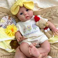 Poupée Reborn en Silicone Plein de 18 pouces avec Coiffure Personnalisée pour Jeu d'Imitation Enfant, Vente en Gros Directe Usine, Cadeau de Fêtes