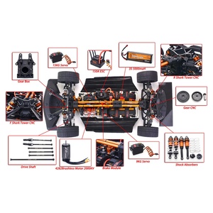 Voiture RC électrique ZDracing <span class=keywords><strong>ZD</strong></span> Racing <span class=keywords><strong>EX</strong></span>-<span class=keywords><strong>07</strong></span> EX07 1/7 4WD Brushless 130 km/h, véhicule télécommandé haute vitesse pour drift - Product Image 6