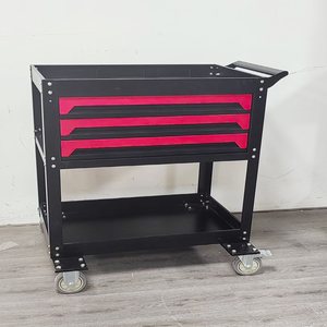 3-Layer Steel <b>Tool</b> Storage Cabinet Wheels Keyed <b>Lock</b> 300kg Load Capacity Customizable Dimensions OEM/ODM/OBM Available 3-Year - Product Image 1