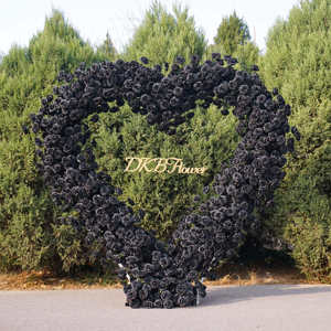 Nhà Máy Tùy Chỉnh Nhân Tạo Hoa Trang Trí Bán Buôn Tăng Hình Trái Tim Hoa Vòm Cho Đám Cưới Nền Trang Trí - Product Image 2