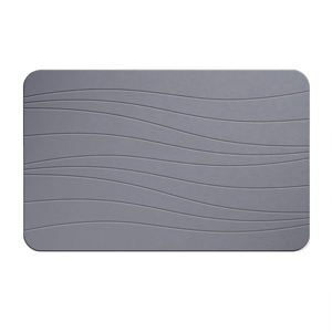 FIGOO Luxuriöse Wellenmuster-Badematte aus Diatomeenerde mit Rutschfester Oberfläche und Individuellem Design - Product Image 6