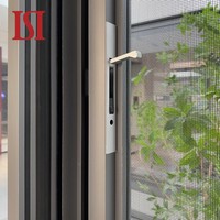 Ventana Corredera de Aluminio GAMAY de Alta Gama, Resistente a Huracanes, con Vidrio, Acero Inoxidable, Barandilla Antiviento y Sistema de Drenaje Francés