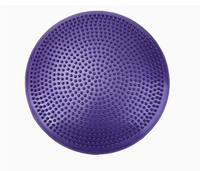 Pelota de Ejercicio Multifuncional Dingfeng, Color Negra, PVC, Diseño de Media Piña, Ecológica, Anti-Explosión, para Fitness Integral