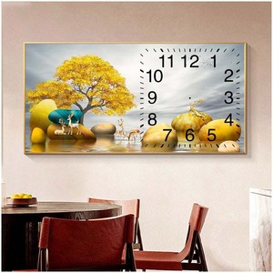 Decorative <strong>Wall</strong> <strong>Clock</strong> Painting Crystal Porcelain <strong>Silent</strong> Pointer Battery Powered <strong>Wall</strong> <strong>Clock</strong> - Product Image 5