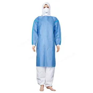 Medical CE Approval Level 3 Disposable Surgical CPE Gowns AAMI 2 Latex Free Isolation Gown