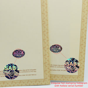 İş için delikli numara ve lazer numarası Hologram mühür güvenlik kağıdı ile OEM özel güvenli satın alma sertifikaları - Product Image 3