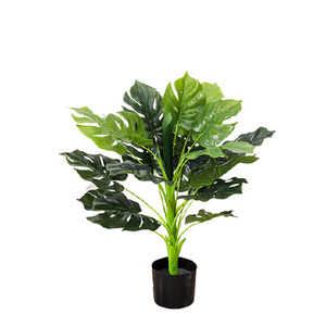 Plante artificielle <span class=keywords><strong>Monstera</strong></span> verte en plastique, arbres et plantes artificielles à grande feuille, 9 cm, vente en gros - Product Image 5