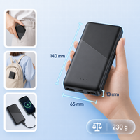 Batterie externe 10000mAh avec 4 câbles intégrés, charge rapide SCP 22.5W PD20W, affichage numérique LED, vente en gros pour les voyages