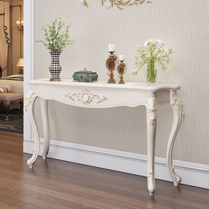 <span class=keywords><strong>Console</strong></span> de style européen, luxe léger et design simple, avec un design semi-circulaire, pour l'<span class=keywords><strong>entrée</strong></span> et le salon, à placer au mur. - Product Image 3