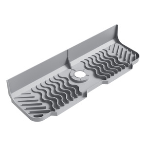 Tappetino in Silicone Spesso LifeTop per <span class=keywords><strong>Lavello</strong></span> <span class=keywords><strong>Cucina</strong></span> e Bagno 17" X 6", Protezione Antispruzzi e Raccogligocce, Design con <span class=keywords><strong>Pendenza</strong></span> per Drenaggio Rapido - Product Image 1