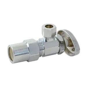 AVONFLOW Brass Chrome Plated CPVC X Compression Multi Turn Water Angle Stop Valve