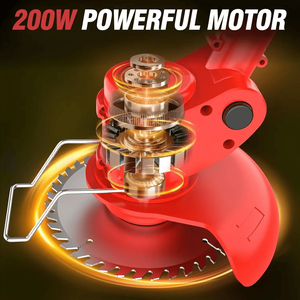 Cordless <b>Grass</b> Trimmer Lawn Trimmer Weed Wacker Lawn Mower <b>Grass</b> <b>Edger</b> with 2 Li-Ion Batteries Powered & 3 Cutting Blade Types - Product Image 3