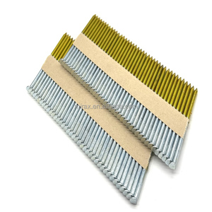 Clous de charpente galvanisés à chaud de qualité supérieure 113 x 2 po à tige annulaire, 30-34 degrés, collés sur <span class=keywords><strong>bande</strong></span> de papier pour toiture et charpente - Product Image 1