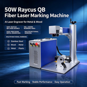 Macchina per Marcatura Laser a Fibra Raycus QB 50W con Supporto AI, Incisore Laser Multifunzionale per Acciaio Inox, Legno e Metallo - Product Image 1
