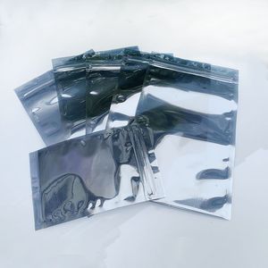 ถุงป้องกันไฟฟ้าสถิตแบบปิดผนึกเองได้สำหรับชิ้นส่วน แถบไฟ LED เมนบอร์ด ฮาร์ดไดรฟ์ พร้อมซิปปิด วัสดุ PETCPP สีขาว - Product Image 1