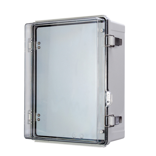 Junction Box With Factory Price Plastic Box IP68 Nema Polycarbonate  Abs Waterproof Electrical Hinged Box With Inner Door