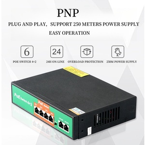 Großhandel OEM/ODM Fabrik 10/100Mbps POE Switch AP-1024PE Ethernet RJ45 Unmanaged Uplink 4 POE+ QoS für Video CCTV - Product Image 6