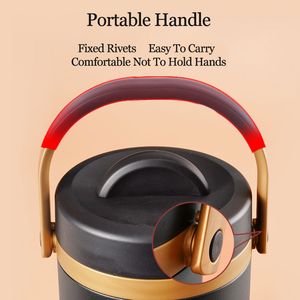 PINKAH Termo de Acero Inoxidable de Doble Pared de 67oz/2000ml, Recipiente Aislado para Alimentos, Lonchera - Product Image 6