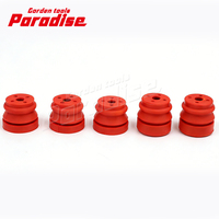 Lot de 5 amortisseurs en caoutchouc rouges pour tronçonneuses 45cc 52cc 58cc, modèles 4500 5200 5800, ensemble de ressorts et tampons antichoc, pièces de rechange pour tronçonneuses - Vente en gros usine