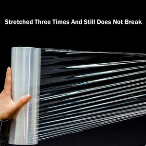 Jelas Palet Dicetak Tali Kustom Besar 7mil Dapur Kue Bergerak Genggam Plastik Bungkus Bungkus Plastik Film Jumbo Roll